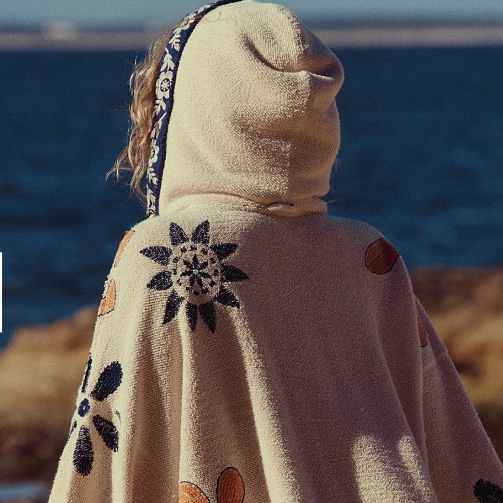 Free People Shoreline Cotton Terry Hooded Pullover Swearshirt. New without tags - Picture 10 of 16
